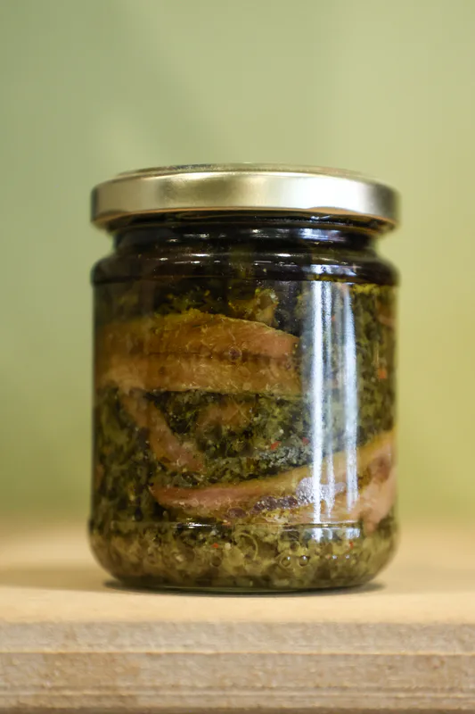 Acchiughe in salsa verde